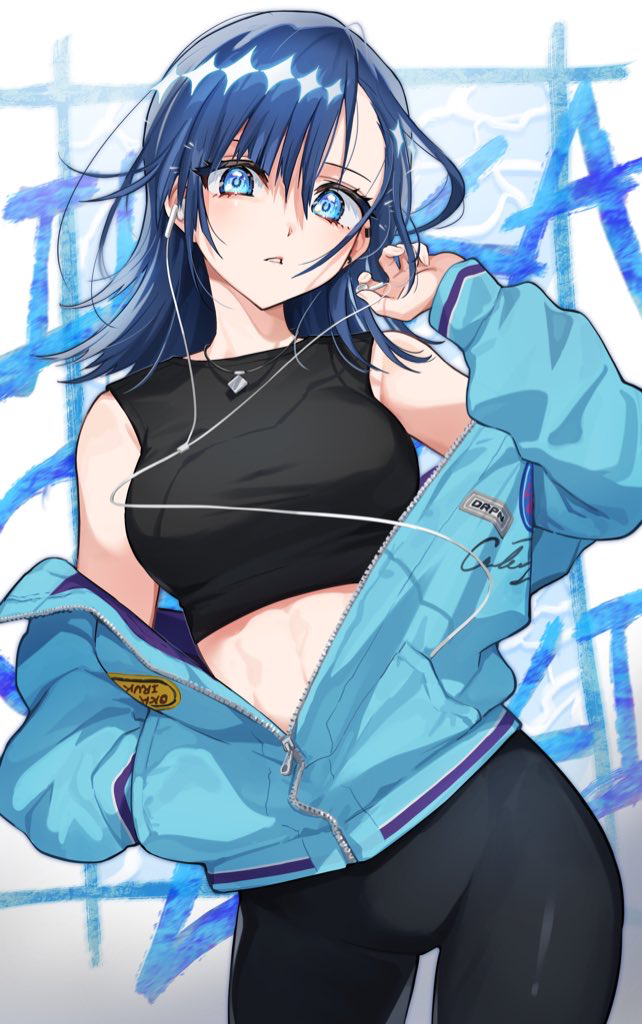 This is a pixiv picture whose title is 岡崎いるかちゃん.