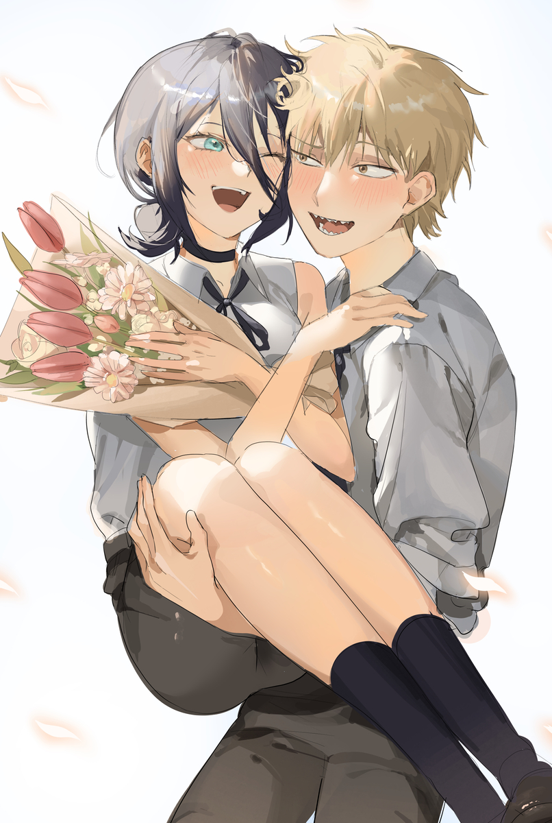 This is a pixiv picture whose title is chainsawman.