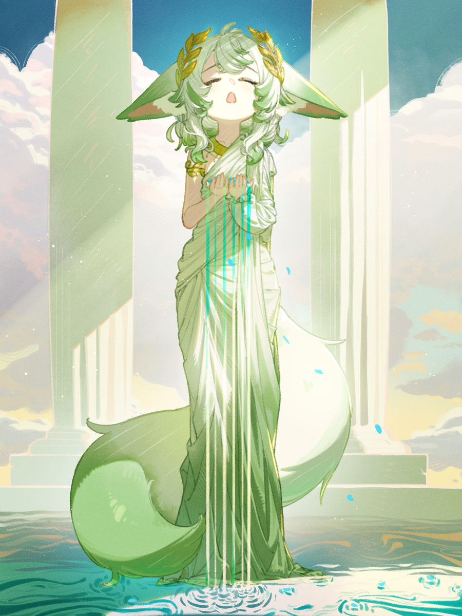 This is a pixiv picture whose title is 葱狼.