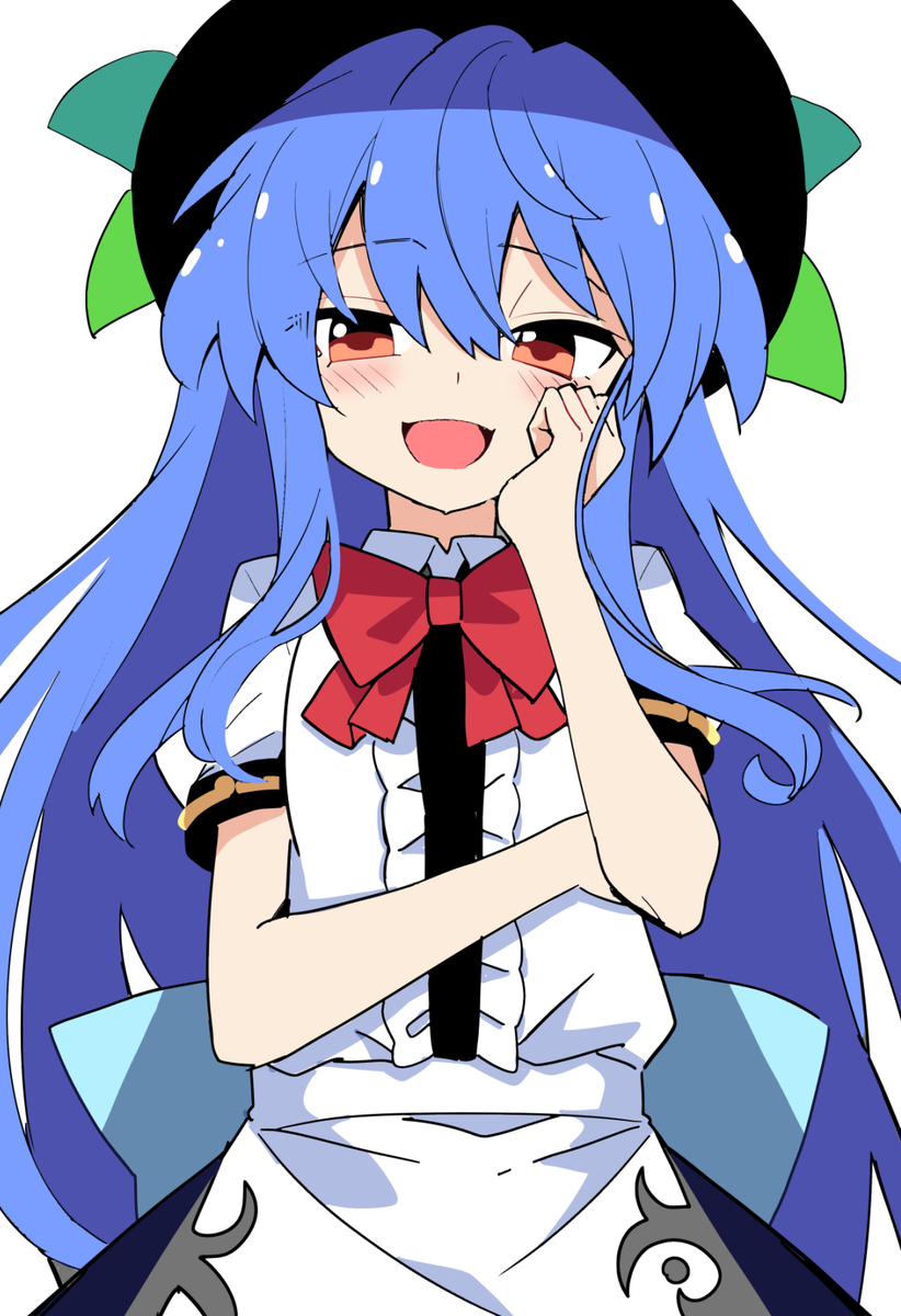 This is a pixiv picture whose title is ニヤニヤ天子ちゃん.