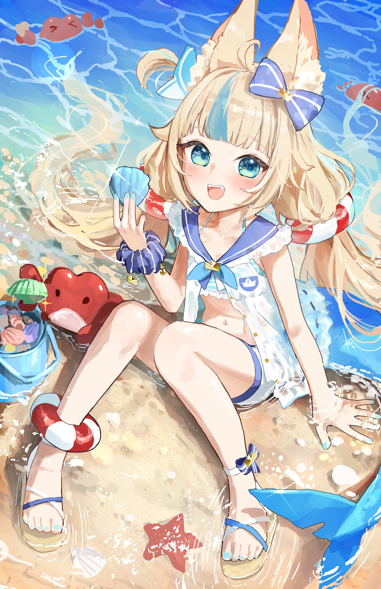 This is a pixiv picture whose title is サメコサバ.