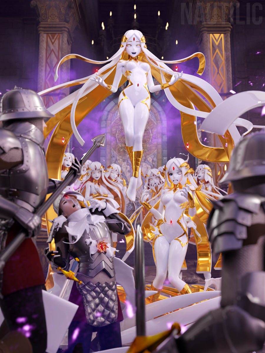 This is a pixiv picture whose title is Gilda the Demon Golem.