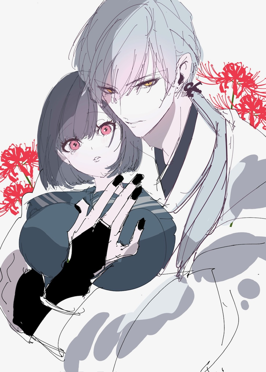 This is a pixiv picture whose title is 狐の嫁入り🦊.