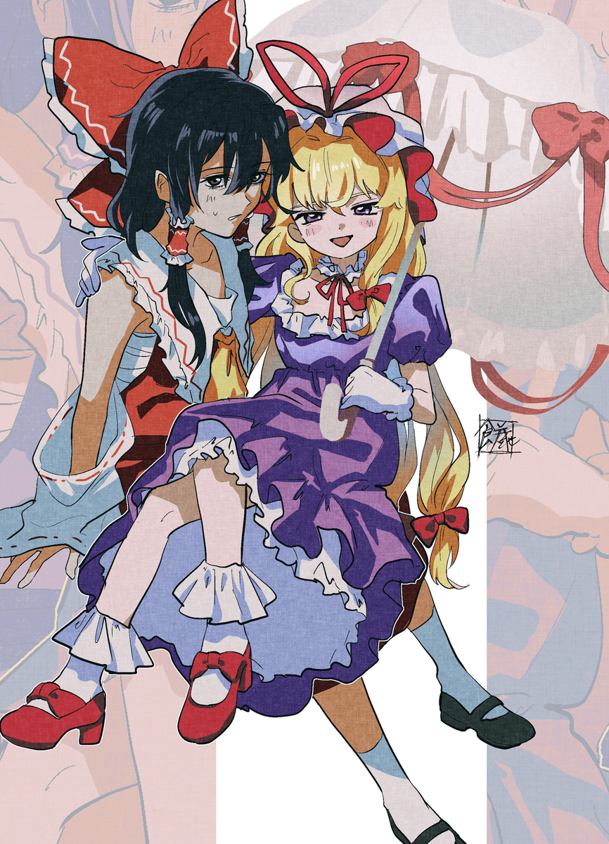 This is a pixiv picture whose title is 境界幼女.