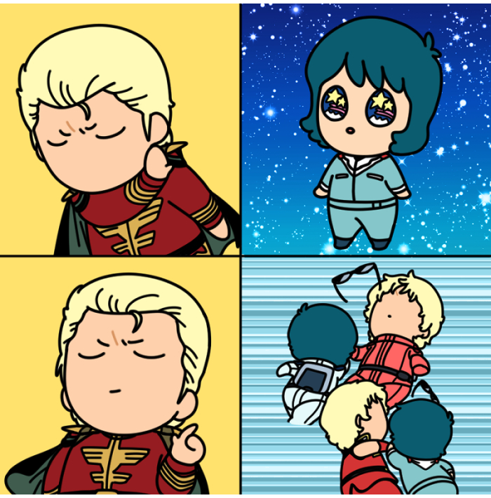 This is a pixiv picture whose title is 大尉とカミーユつめ5.