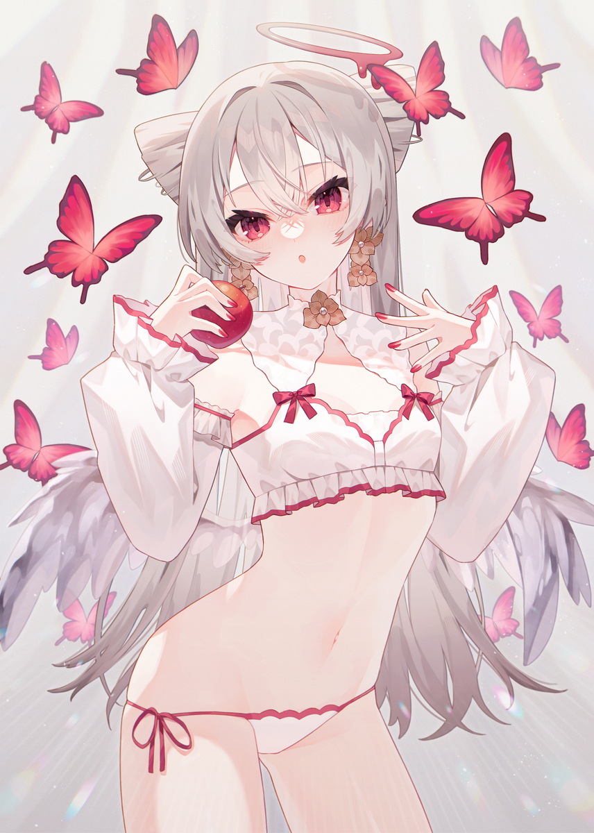 This is a pixiv picture whose title is ♥️🍎.