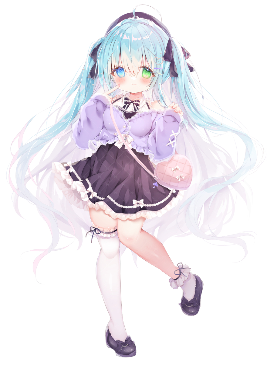 This is a pixiv picture whose title is こさめちゃん私服デートVer.🩵💜.
