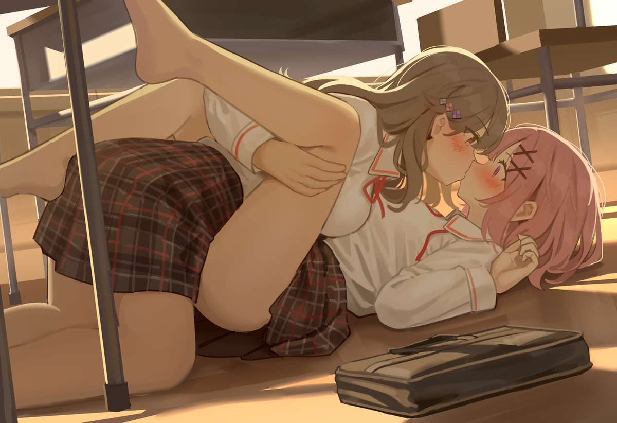 This is a pixiv picture whose title is 真唯のようにグイグイ来る紫陽花さん.