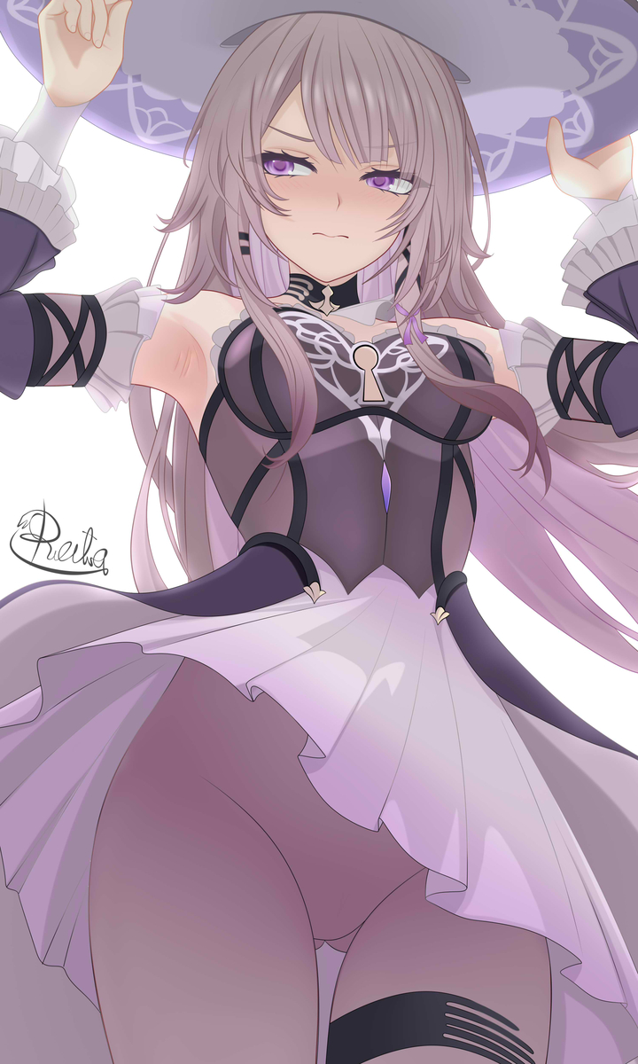 This is a pixiv picture whose title is The Herta / Windy Weather.