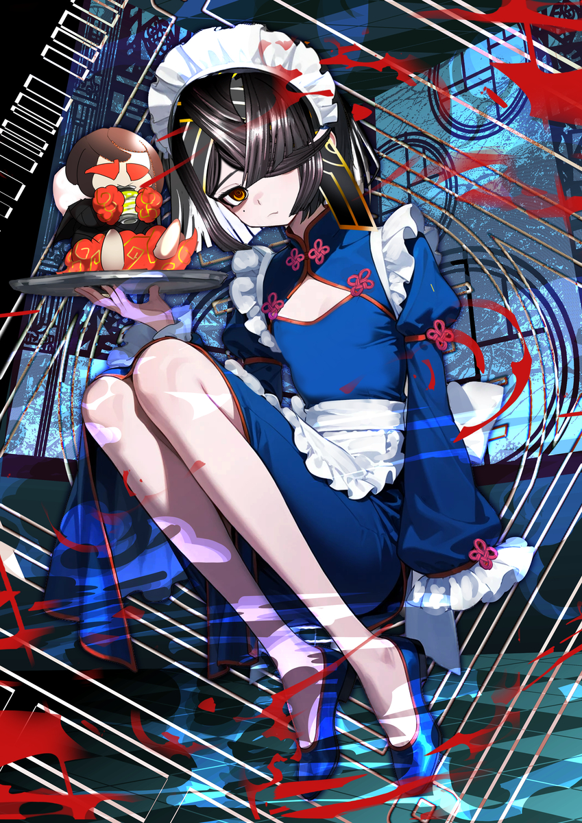 This is a pixiv picture whose title is チャイナメイド徐福茶.