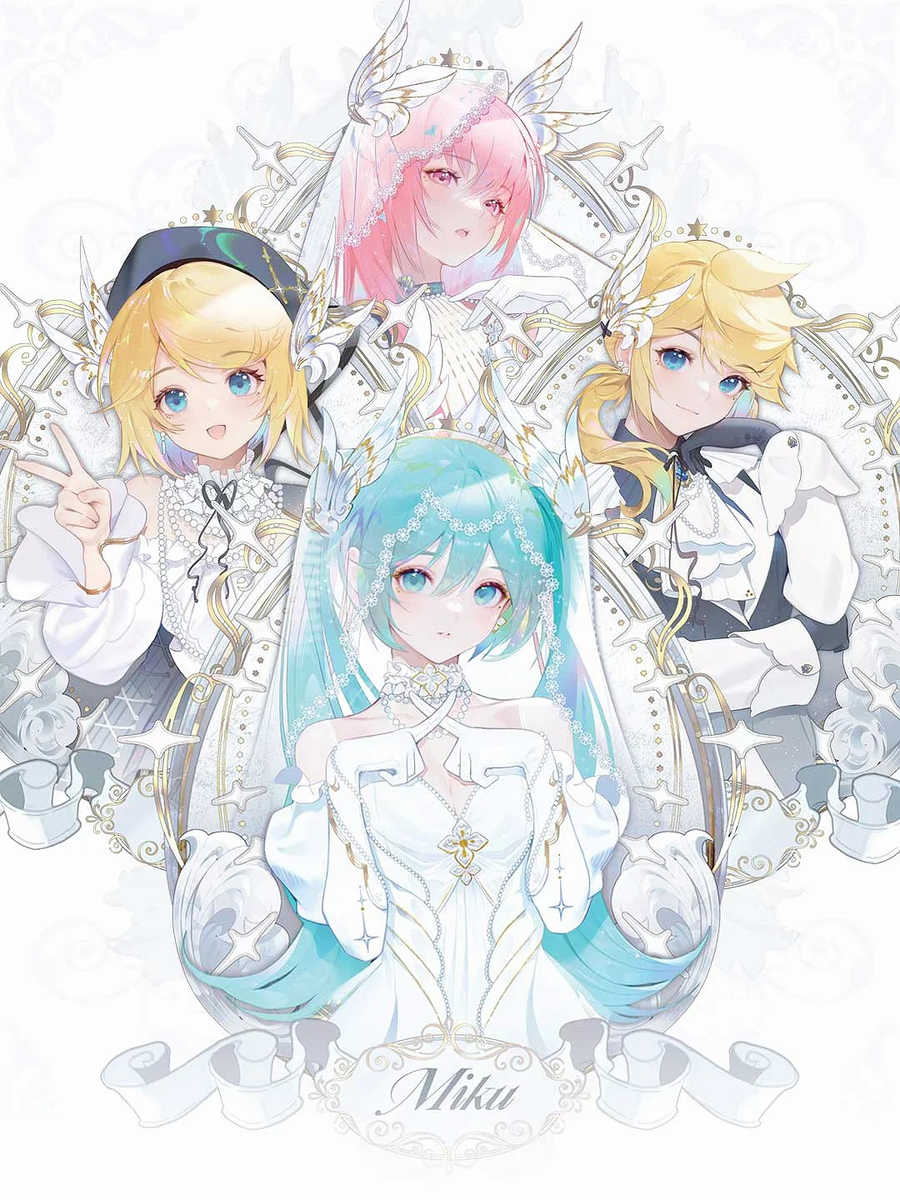 This is a pixiv picture whose title is VOCALOID.