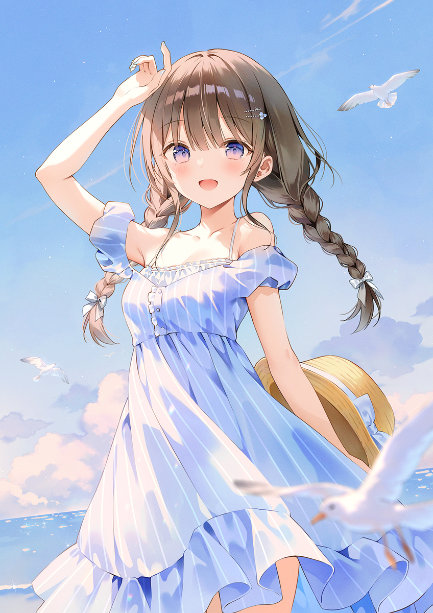 This is a pixiv picture whose title is End of summer.