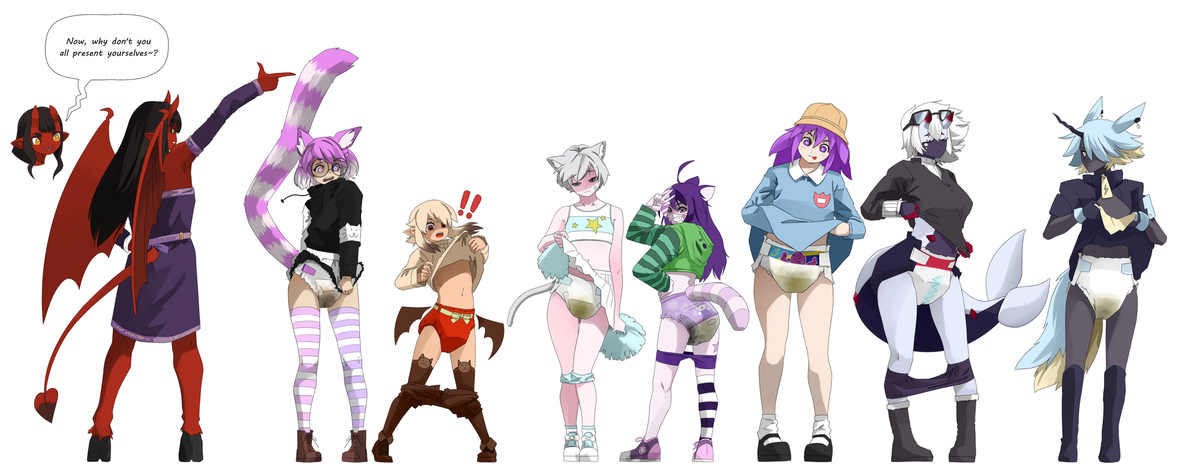This is a pixiv picture whose title is Introducing the Squad.