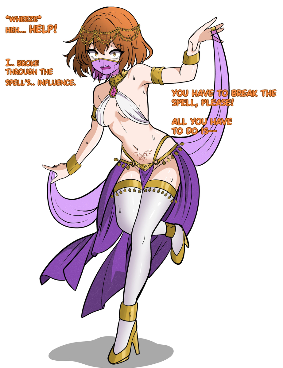 This is a pixiv picture whose title is The Dancer Slave Spell.