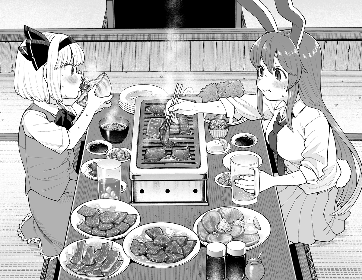 This is a pixiv picture whose title is バクバク.