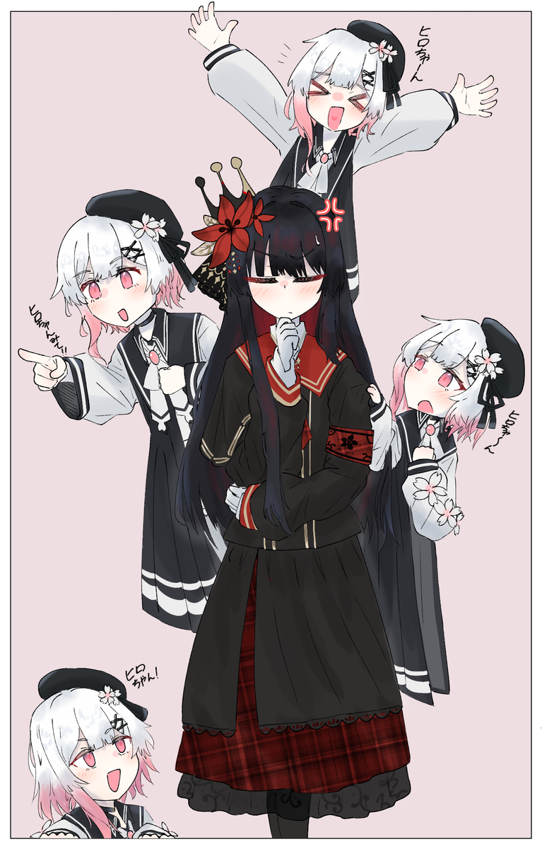 This is a pixiv picture whose title is エマとヒロとストレスと.