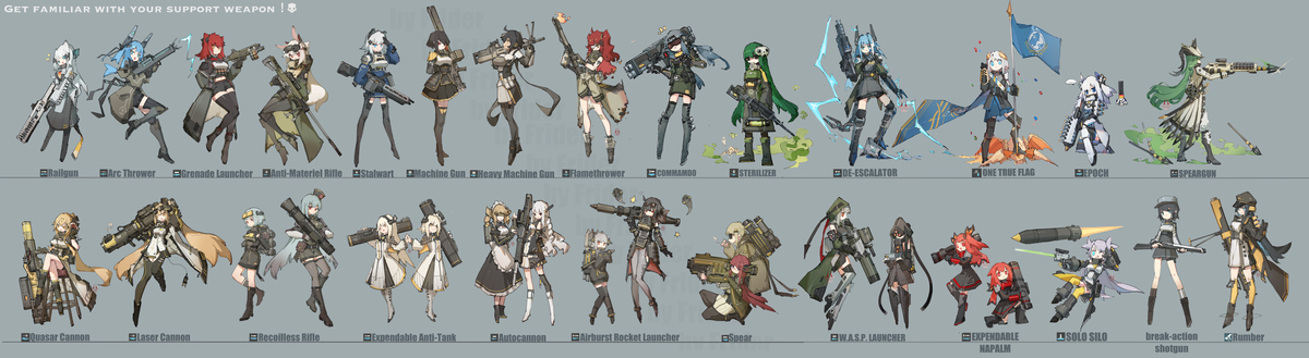 This is a pixiv picture whose title is 三号位武器更新.