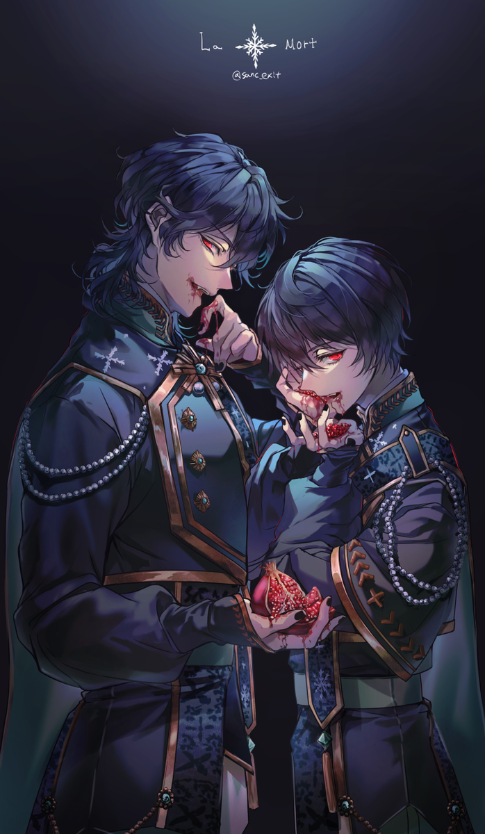 This is a pixiv picture whose title is La Mort.