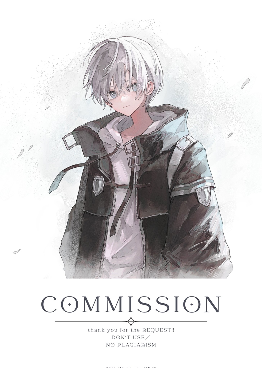 This is a pixiv picture whose title is commission.
