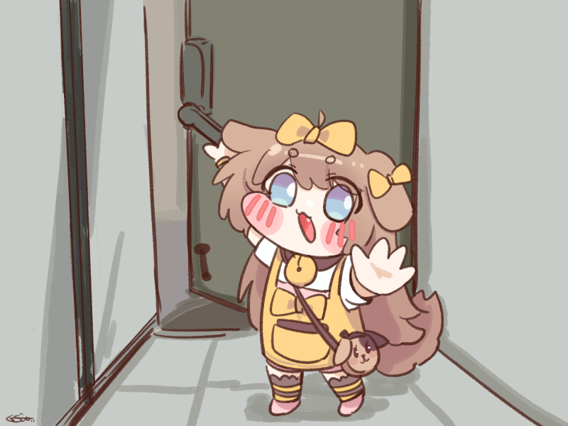 This is a pixiv picture whose title is 매일매일버터랑_다녀오겠습니다.