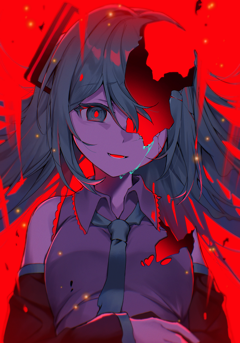 This is a pixiv picture whose title is 僕が食べたのは偽物だったの.