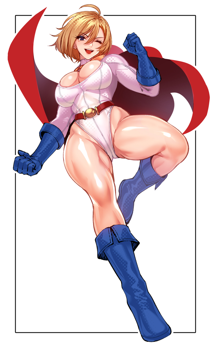 This is a pixiv picture whose title is Powergirl.