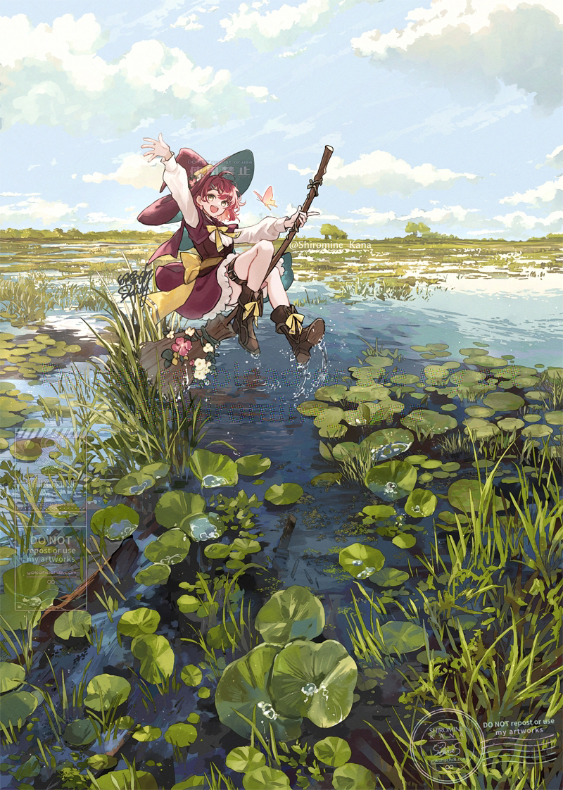 This is a pixiv picture whose title is 見習い魔女の冒険.