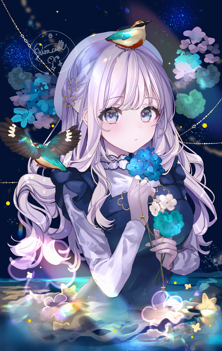 This is a pixiv picture whose title is 夜色.