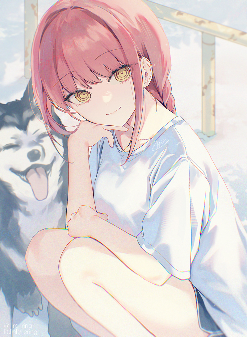 This is a pixiv picture whose title is 朝のマキマさん.