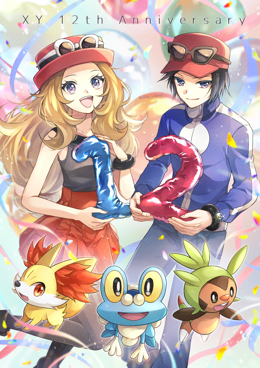 This is a pixiv picture whose title is XY12周年.