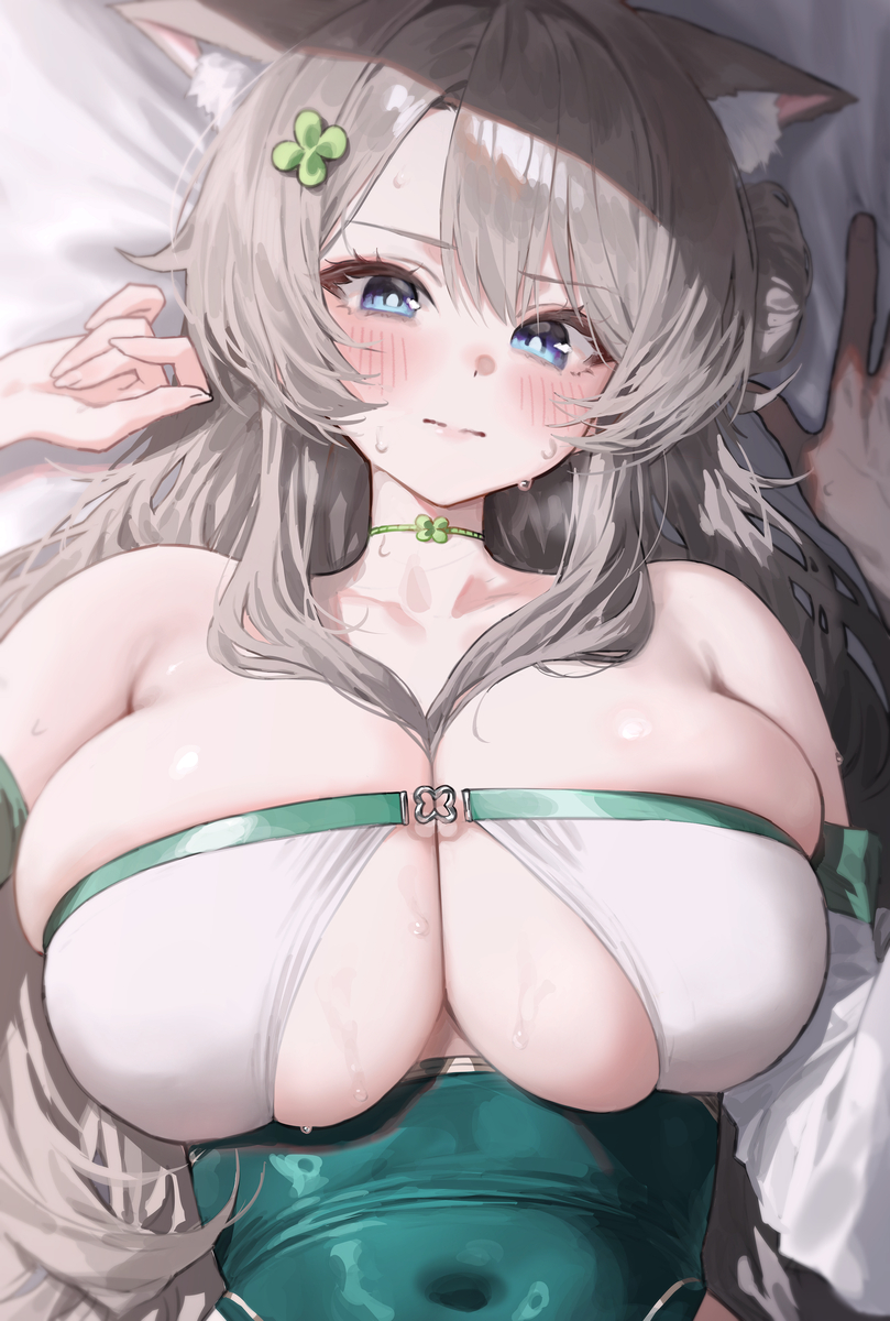 This is a pixiv picture whose title is 💚🍀.