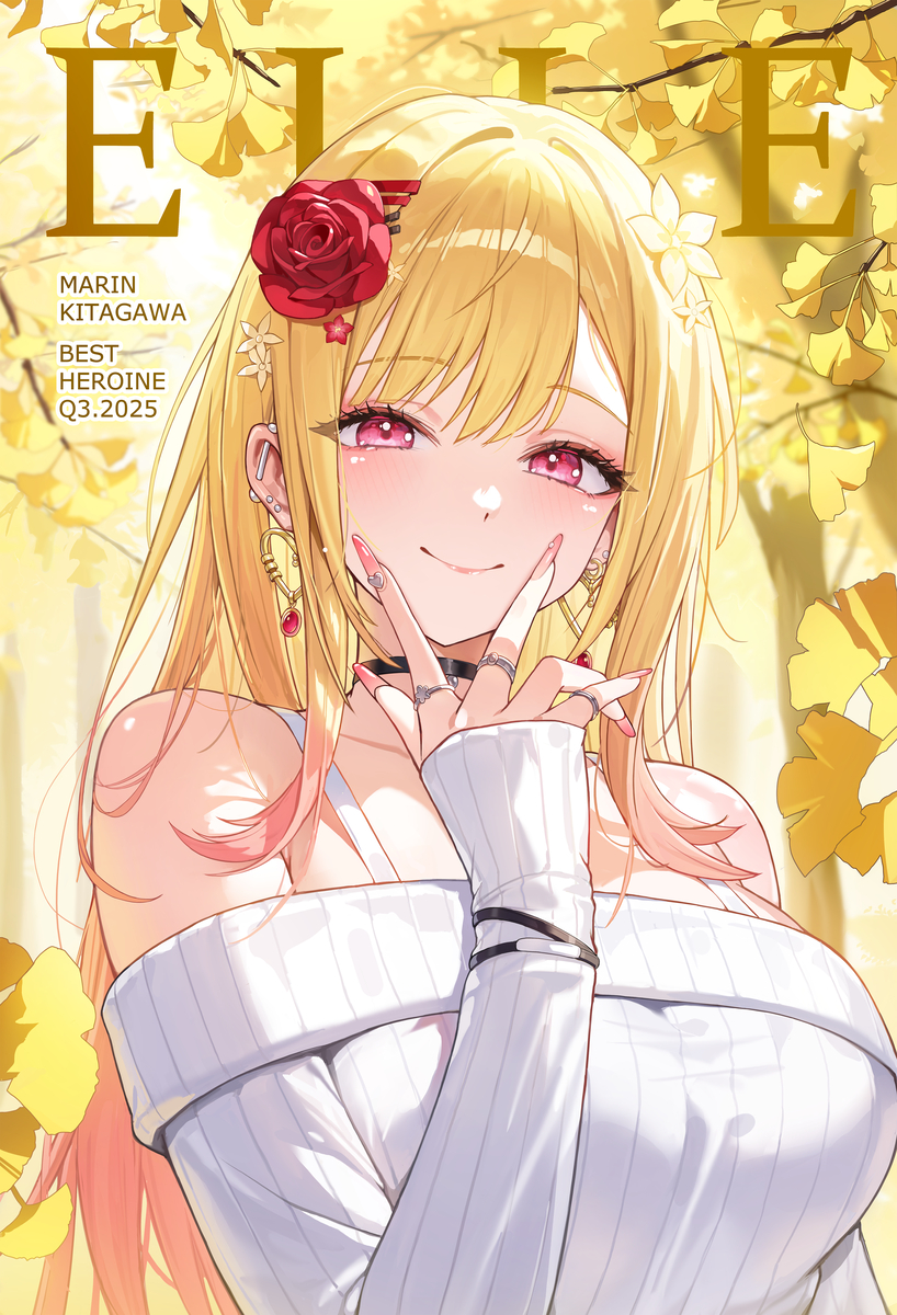 This is a pixiv picture whose title is Kitagawa marin.