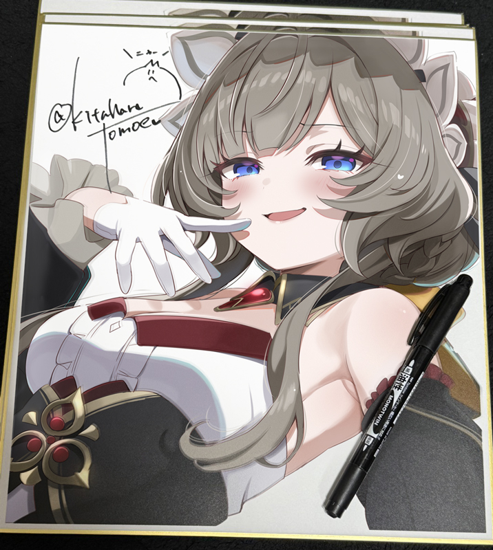 This is a pixiv picture whose title is コミ１⚙傀儡ちゃん(サンドローネ)色紙.