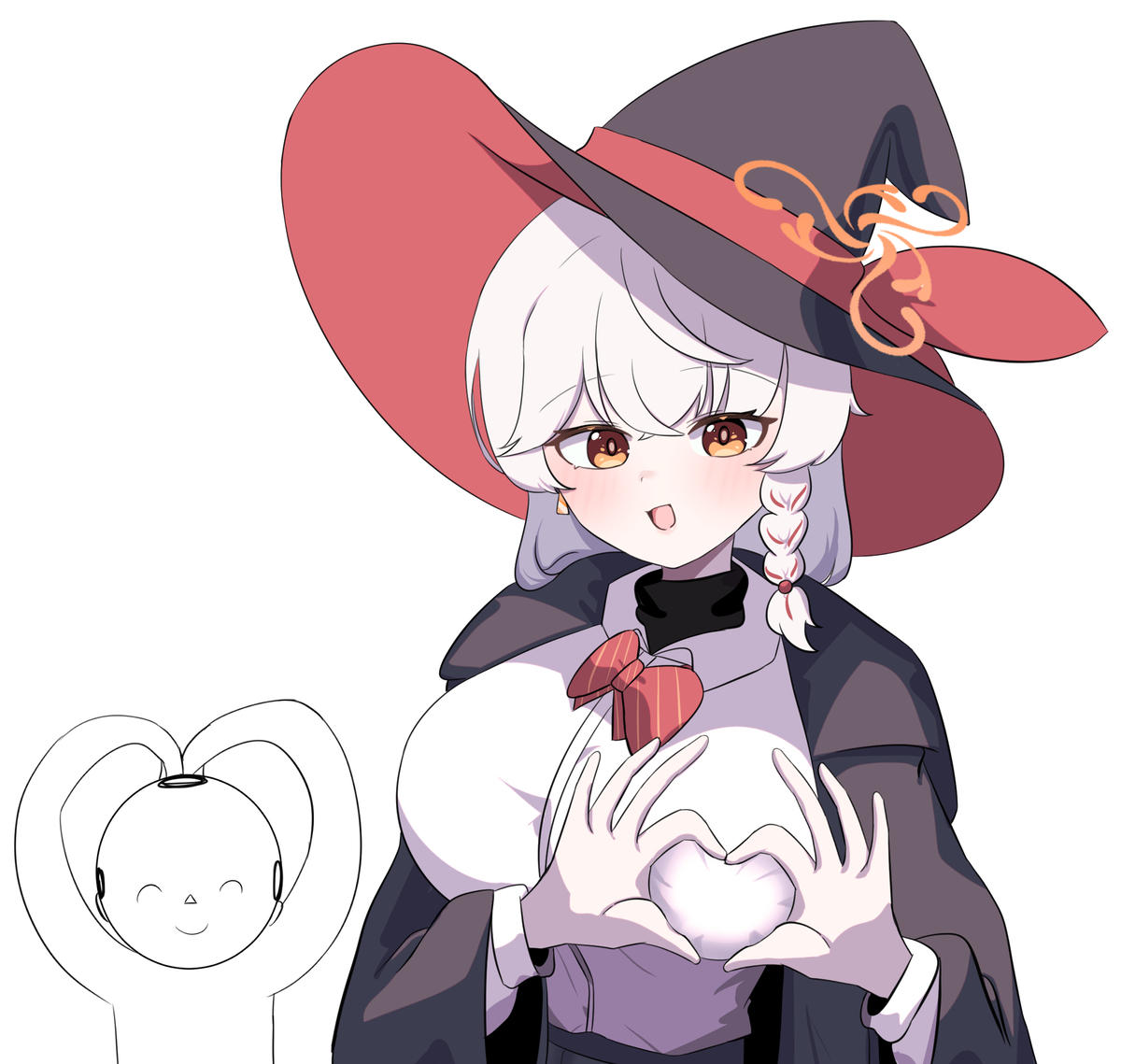 This is a pixiv picture whose title is 에리의 손하트❤️.