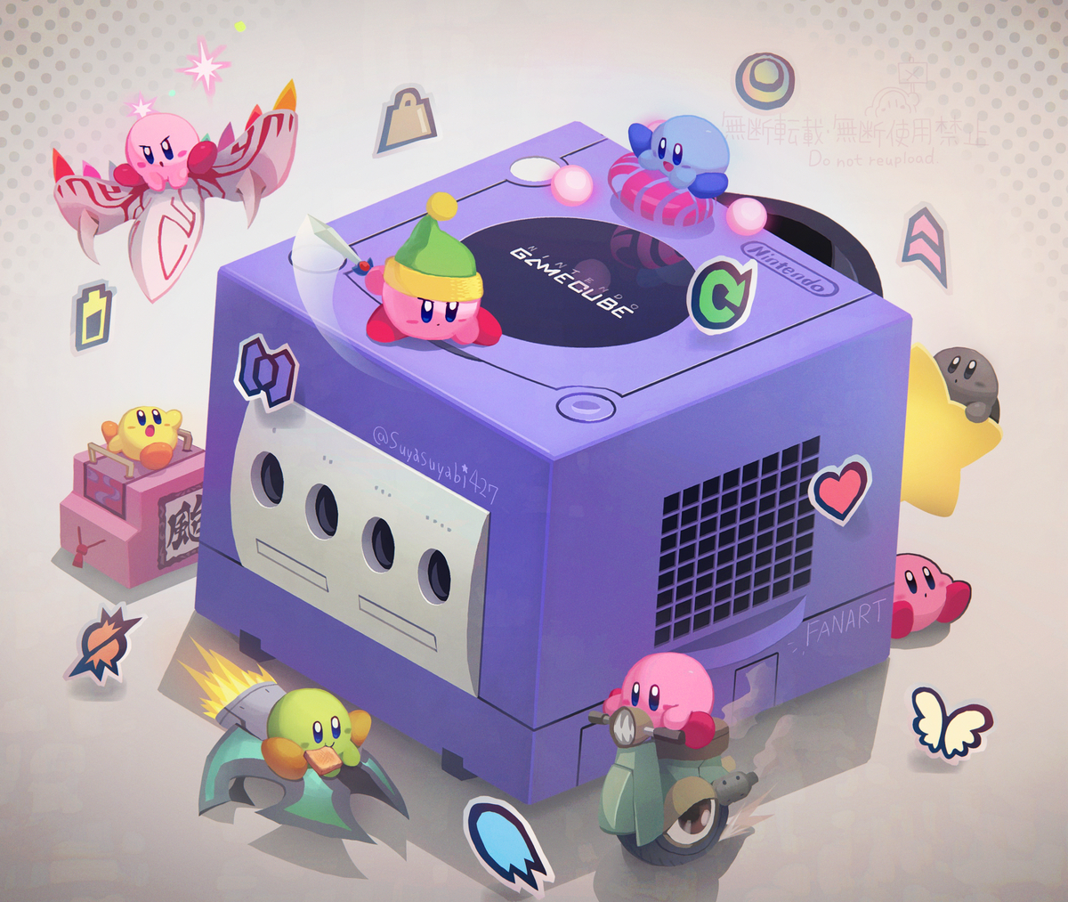 This is a pixiv picture whose title is GCカービィ.