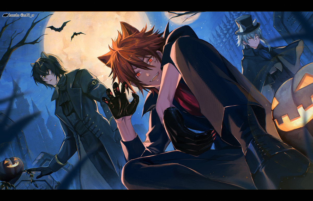 This is a pixiv picture whose title is ハロウィン一味.