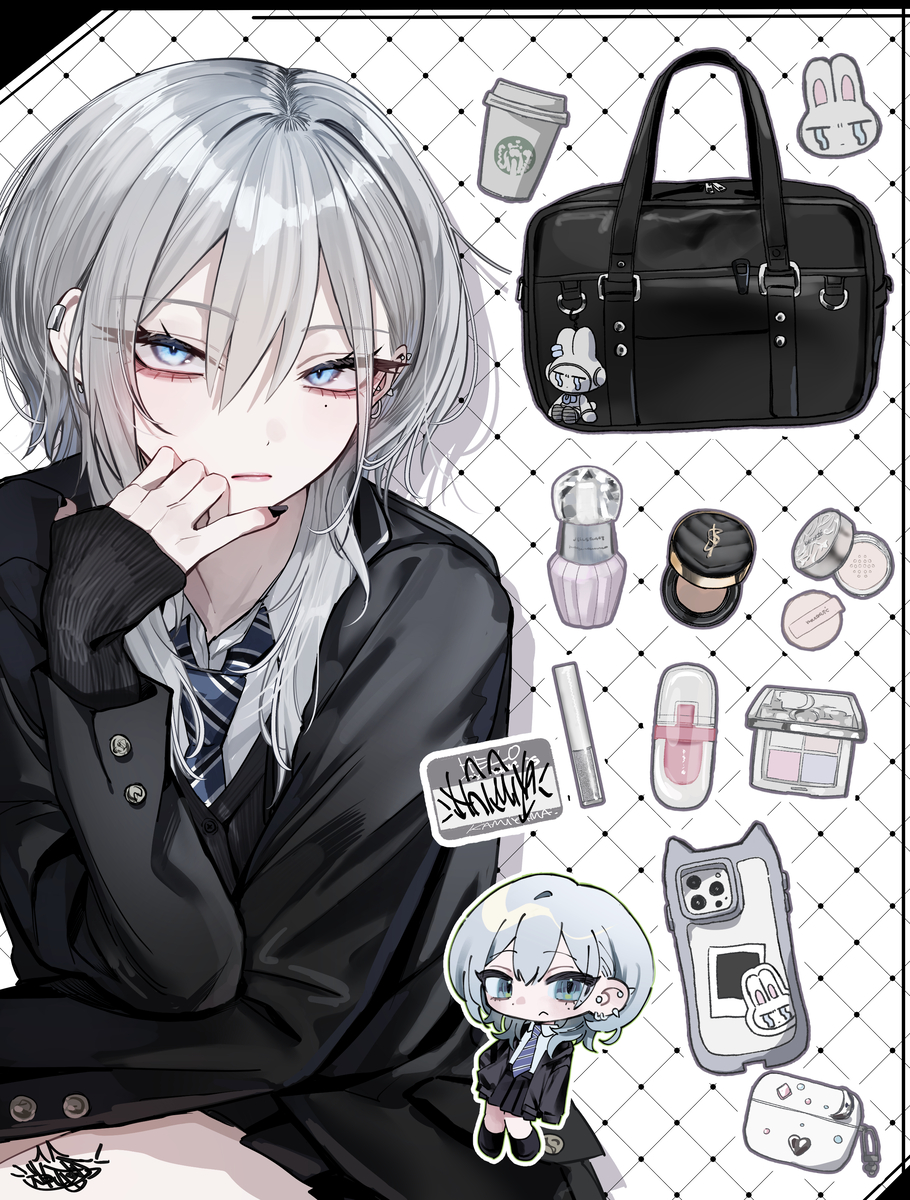 This is a pixiv picture whose title is What's in her bag?.