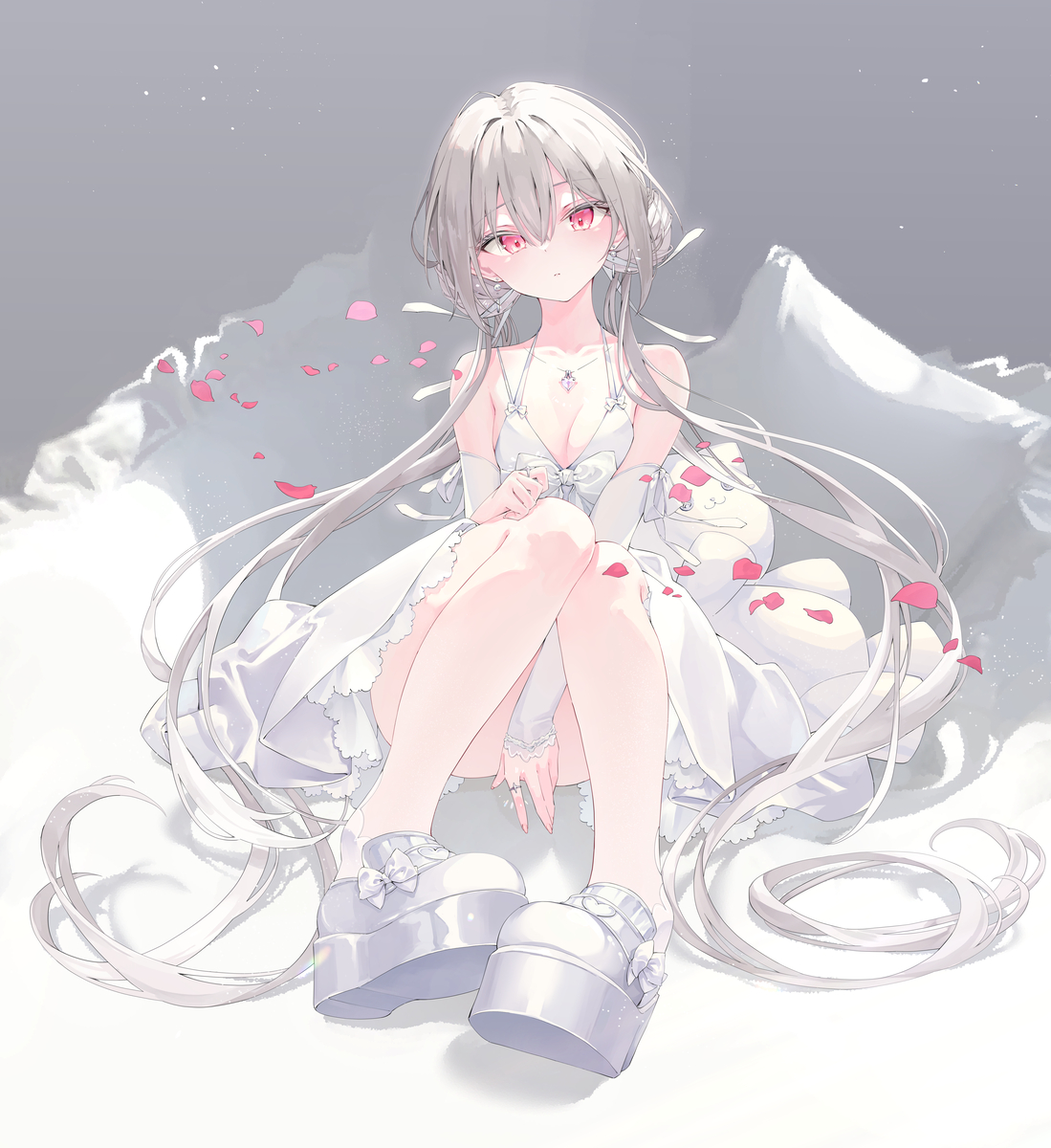This is a pixiv picture whose title is ALBINO.