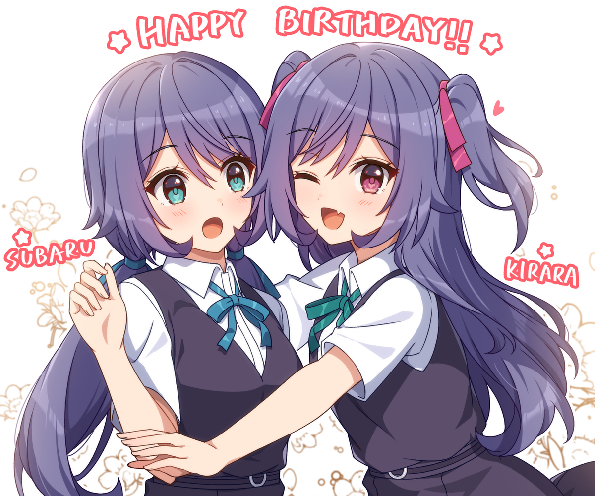 This is a pixiv picture whose title is すばる＆きららHappy Birthday!(10/12).