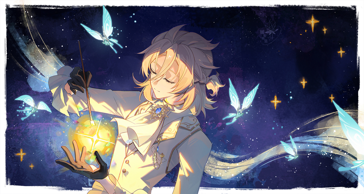 This is a pixiv picture whose title is 明け星.