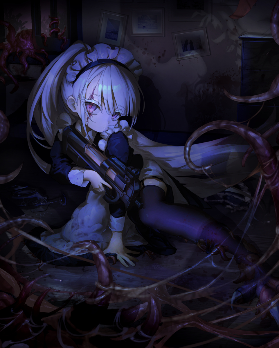 This is a pixiv picture whose title is 触手.