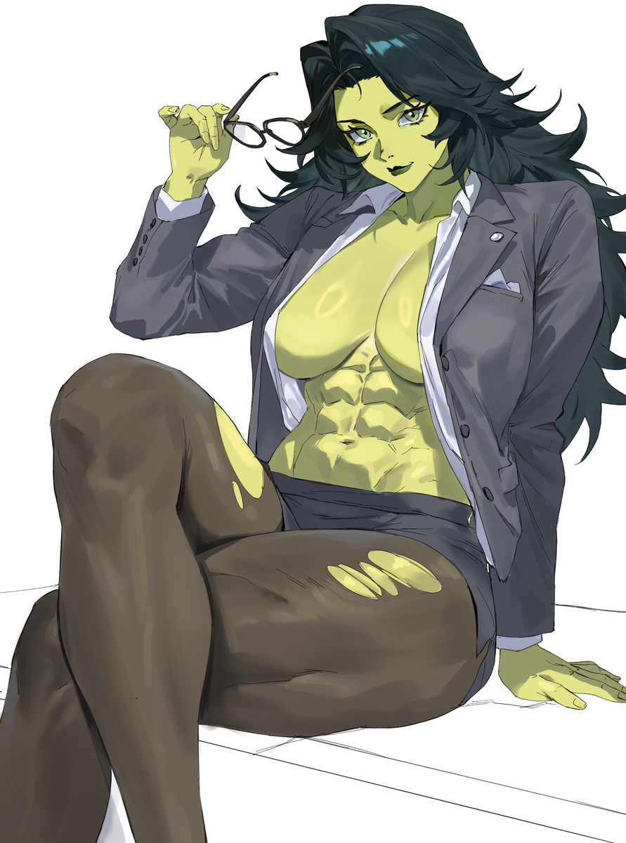 This is a pixiv picture whose title is She-Hulk.