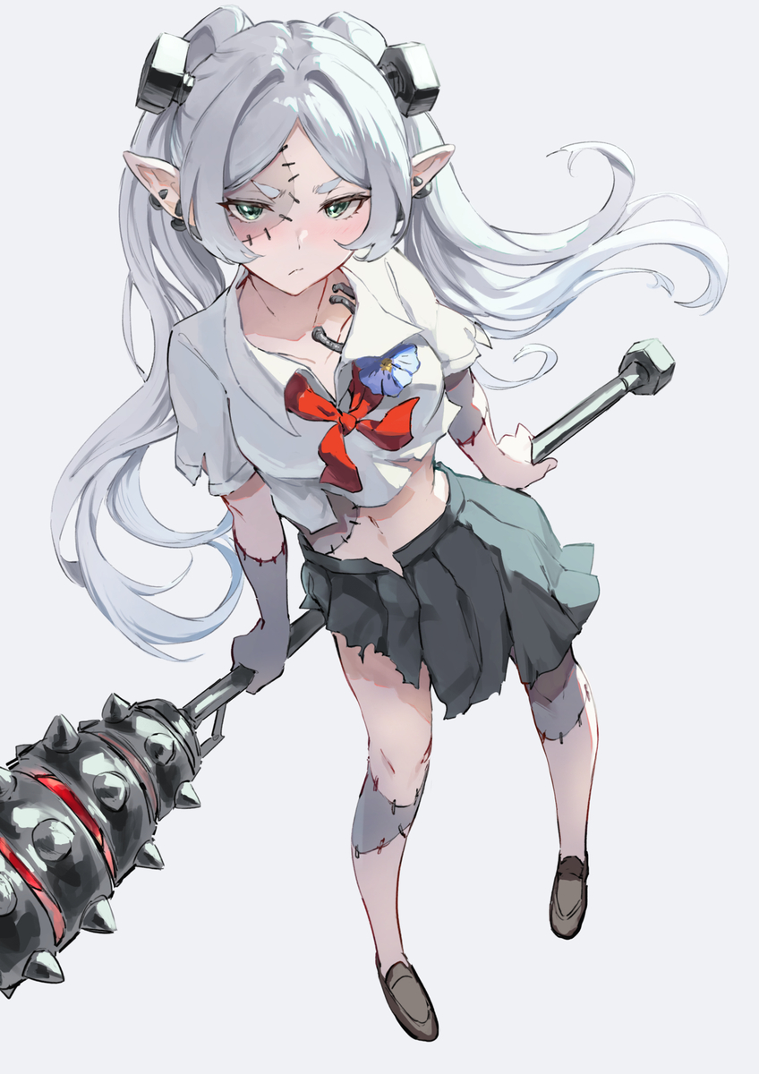 This is a pixiv picture whose title is 🎃千年フランケン.