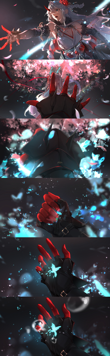 This is a pixiv picture whose title is 夢.