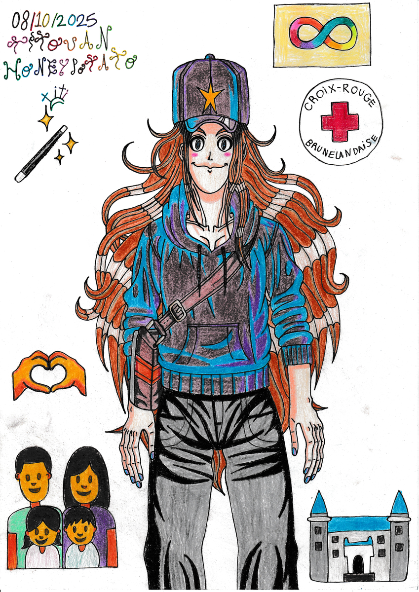 This is a pixiv picture whose title is ティトゥアン・ハニーポテト♾️🌈⛑️🪄🧙🏻‍♂️👨🏻‍👩🏻‍👧🏻.