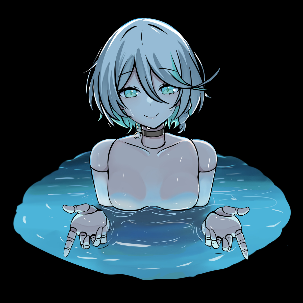 This is a pixiv picture whose title is "I'll teach you everything".