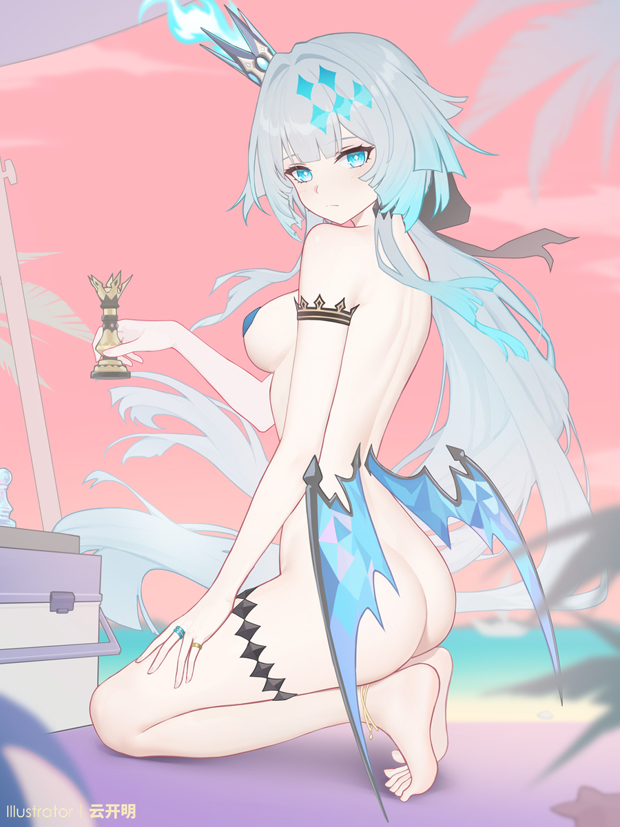 This is a pixiv picture whose title is 刻律德菈水着消失版.