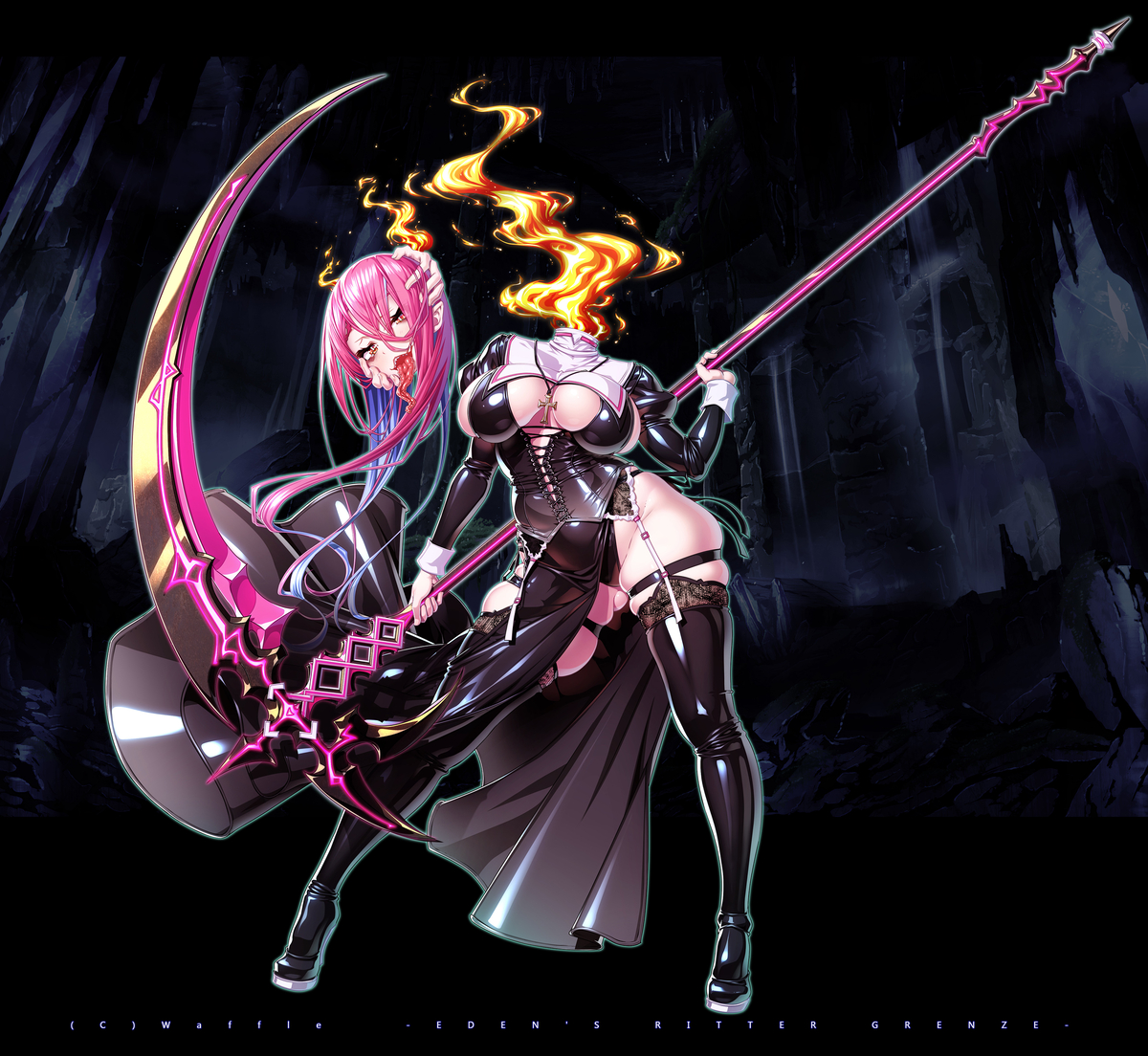 This is a pixiv picture whose title is ソーシャルゲーム『エデンズリッターグレンツェ』.