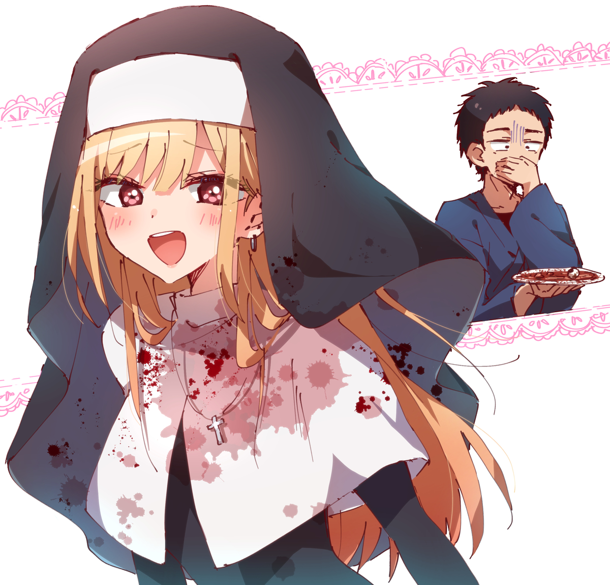 This is a pixiv picture whose title is その着せ替え人形は恋をする Season 2.