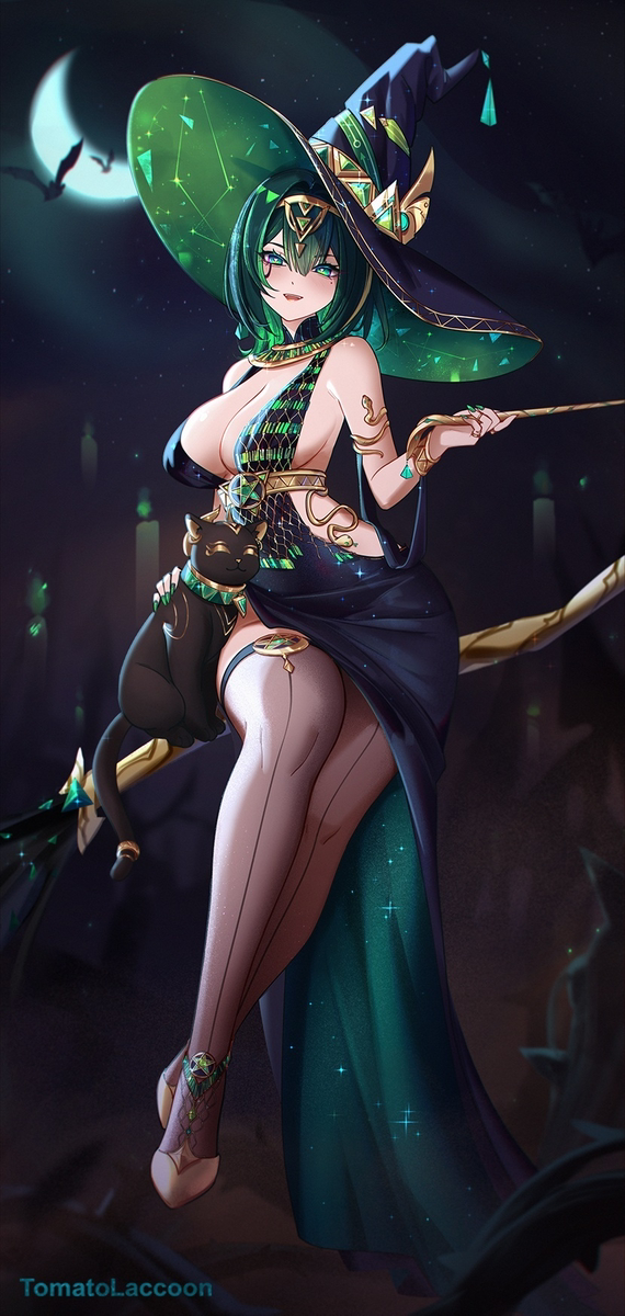 This is a pixiv picture whose title is Nefer the witch.